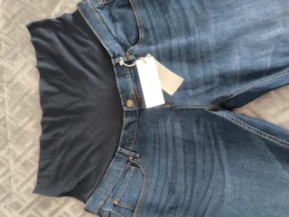 Vaquero premamá elástico azul Talla 3XL