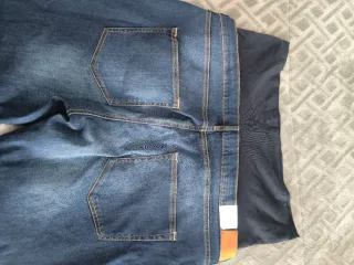 Vaquero premamá elástico azul Talla 3XL