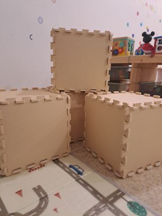 Alfombra Bebé Puzzle 30x30cm (54 piezas)