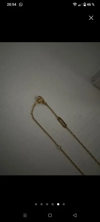 Collar Trébol Oro MadrePerla