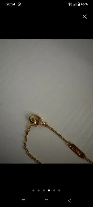 Collar Trébol Oro MadrePerla