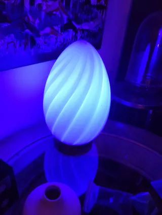 Lámpara Huevo Murano Vidrio