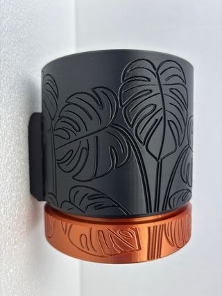 Vaso Auto-irrigável Monstera Preto/Dourado