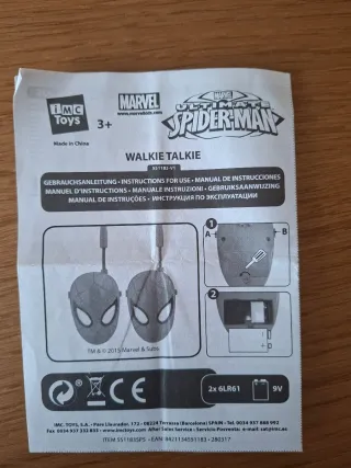 Walkie-talkies infantiles Spider-Man