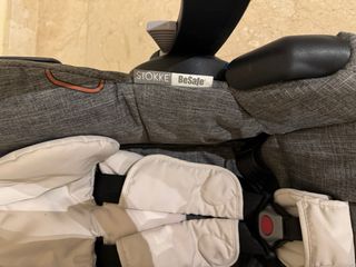 Stokke juego: carrito con Silla Coche, Capazo Gris