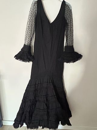Traje Flamenca Negro Talla 40