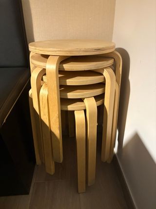 Taburete apilable vintage IKEA