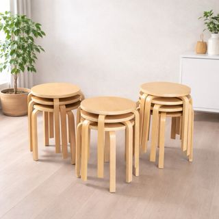 Taburete apilable vintage IKEA