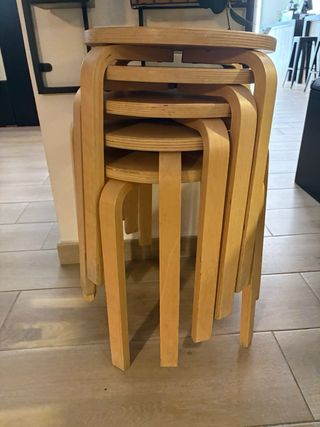 Taburete apilable vintage IKEA