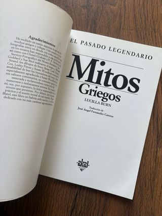 Mitos griegos (Pasado Legendario)