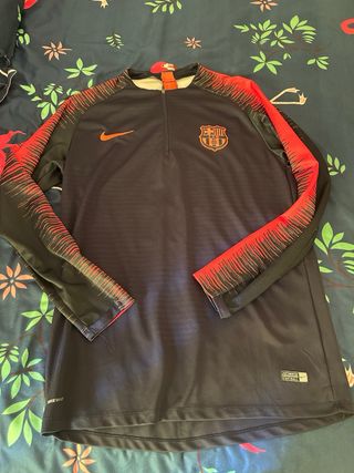 Abbigliamento sportivo Nike FC Barcelona Nero Arancione