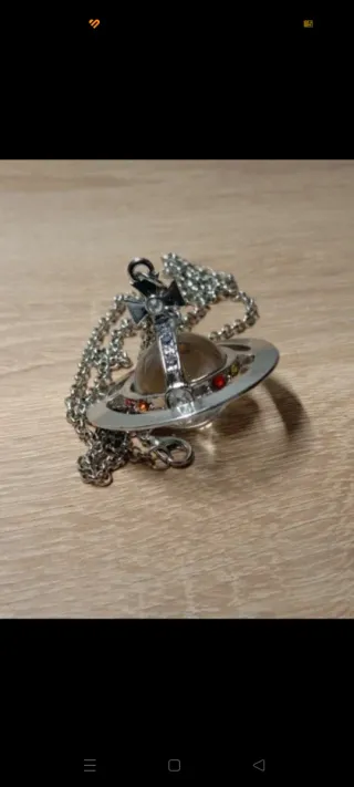 Collana Saturno Multicolor Argento