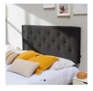 Cabecero tapizado gris 140x100