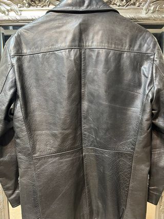 Chaqueta de cuero Redskins marrón oscuro