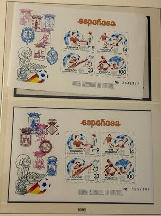 Álbum de sellos España 1975-1985