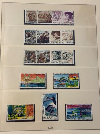 Álbum de sellos España 1975-1985