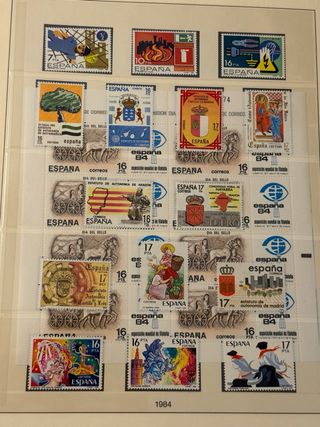Álbum de sellos España 1975-1985