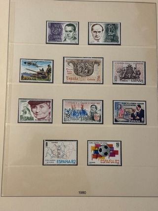 Álbum de sellos España 1975-1985