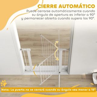 Barrera de Seguridad de Perros Extensible Blanca