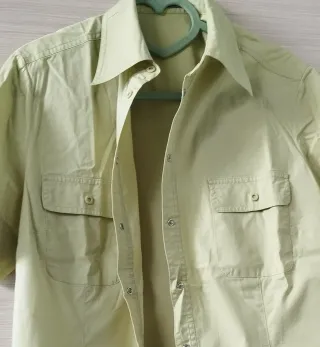 Camicia maniche corte Vestebene verde acido