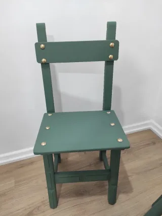 Silla Castellana y Mesilla Restauradas