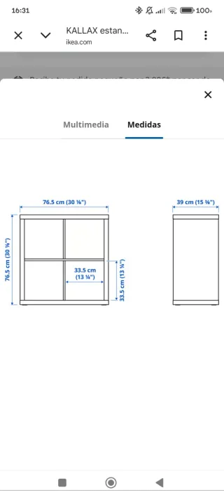 Estantería LACK IKEA Blanca