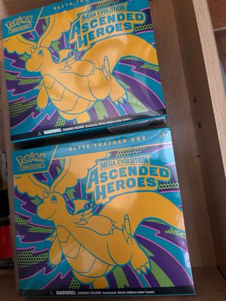 2x Pokemon ETB Ascended Heroes Sellado ENG