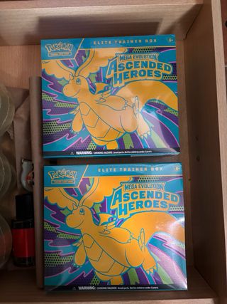 2x Pokemon ETB Ascended Heroes Sellado ENG