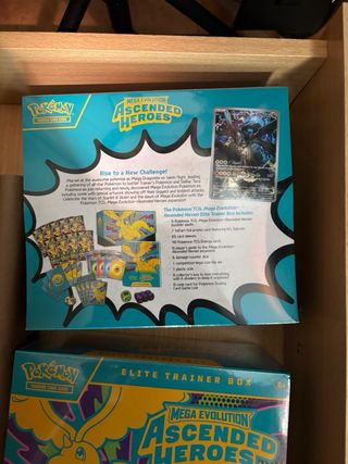 2x Pokemon ETB Ascended Heroes Sellado ENG