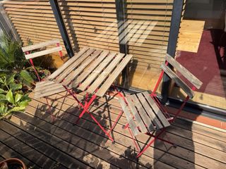 Conjunto Mesa y Sillas Plegables Exterior