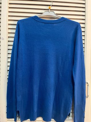 Jersey sueter azul fino botones Primark XS nuevo
