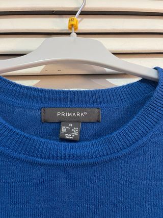 Jersey sueter azul fino botones Primark XS nuevo