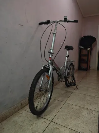 Bicicleta Plegable Plata