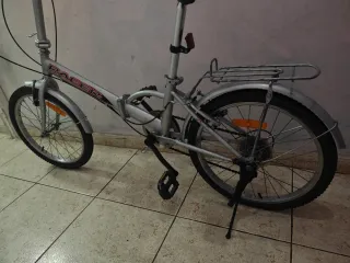 Bicicleta Plegable Plata