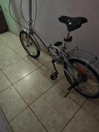 Bicicleta Plegable Plata