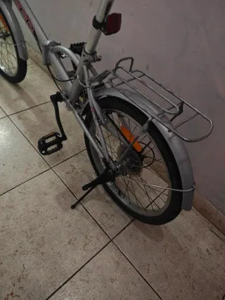 Bicicleta Plegable Plata
