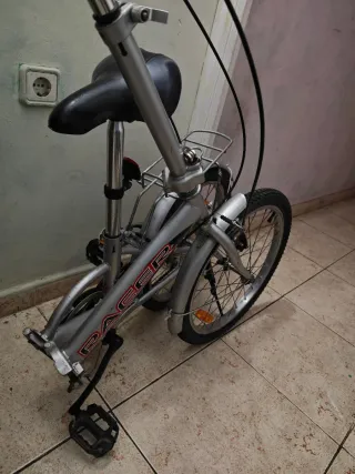 Bicicleta Plegable Plata