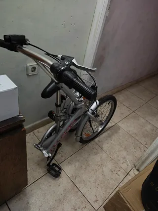 Bicicleta Plegable Plata