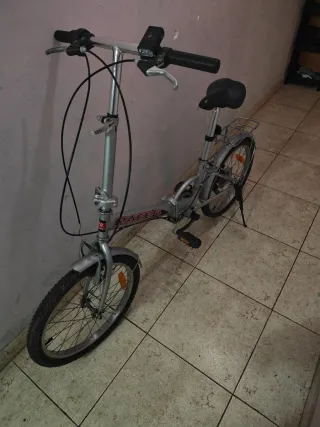 Bicicleta Plegable Plata
