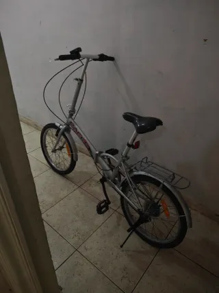 Bicicleta Plegable Plata