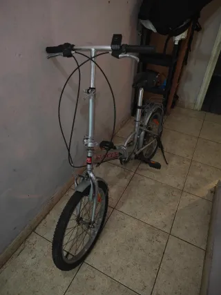 Bicicleta Plegable Plata