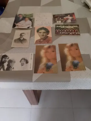 8 Postales Firmadas Artistas Varios