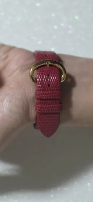 Reloj Beclay dorado con correa rosa