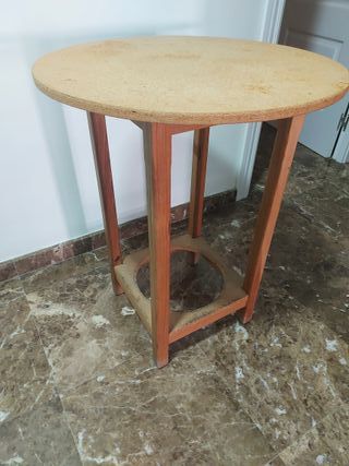 Mesa Camilla Pequeña Redonda 60cm Madera