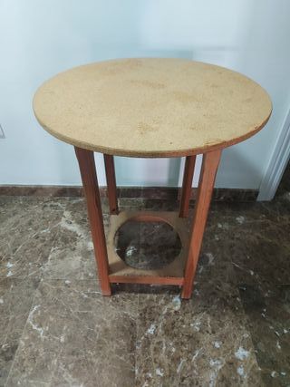Mesa Camilla Pequeña Redonda 60cm Madera