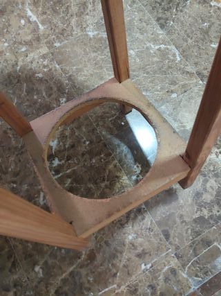 Mesa Camilla Pequeña Redonda 60cm Madera