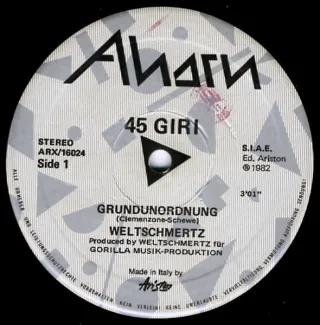 Weltschmerz Grundordnung Maxi Single 12" 45 RPM