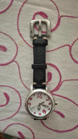 Reloj Uno de 50 Unisex Blanco y Rosa