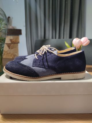 Zapatos comunión niño azul