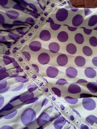 VESTIDO LUNARES FERIA -ROMERIA Mujer Talla S-M